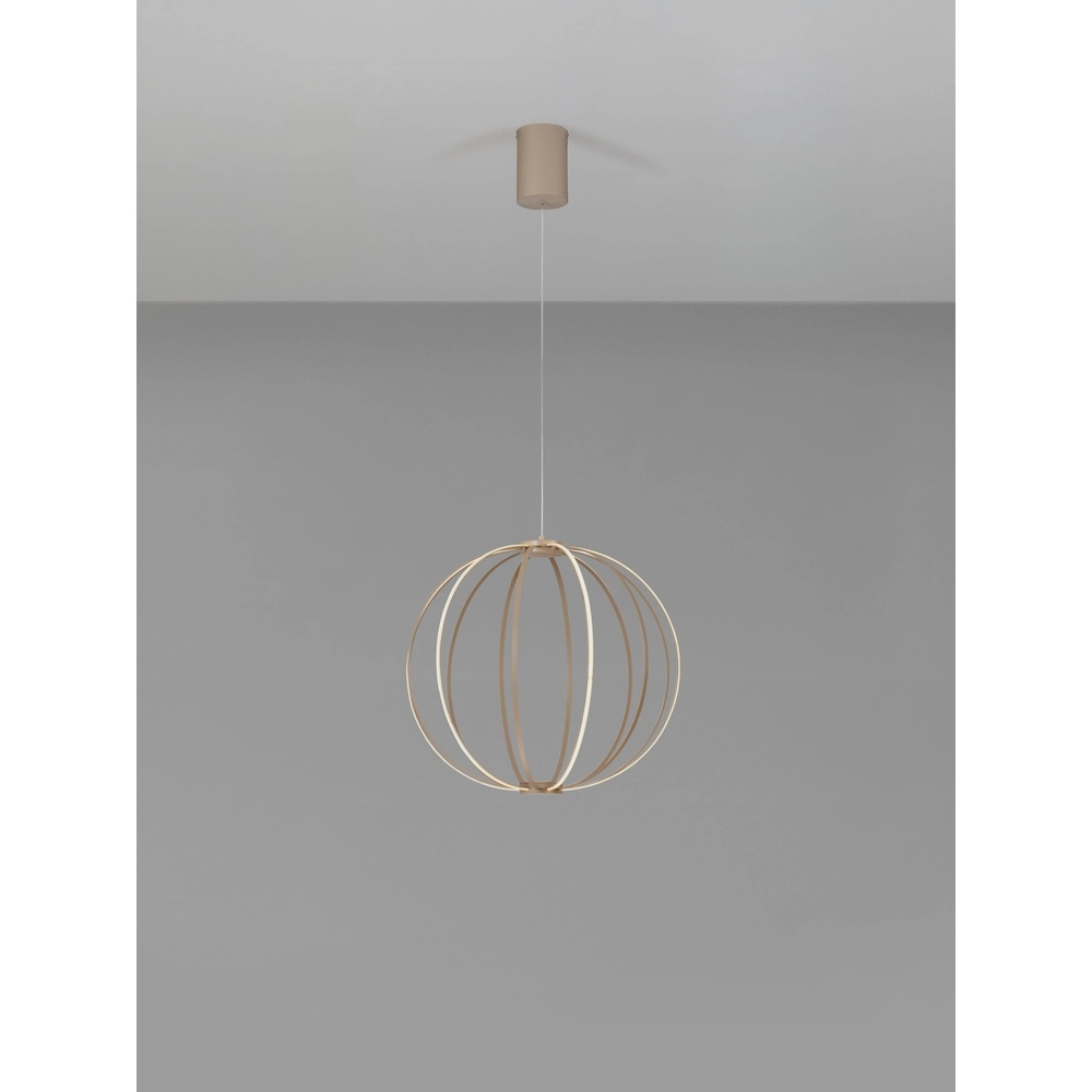 Hanglamp Brea beige Ø 50cm Lyora 5212017494375
