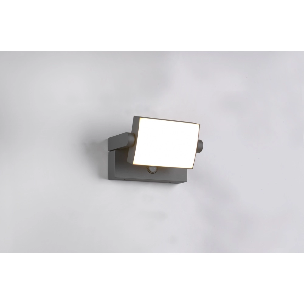 Richtbare wandlamp Kansas antraciet met sensor Trio 4017807603576