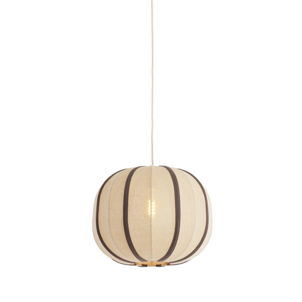 Japandi hanglamp Esmiria Ø 40cm - donker bruin Light & Living 8717807835934