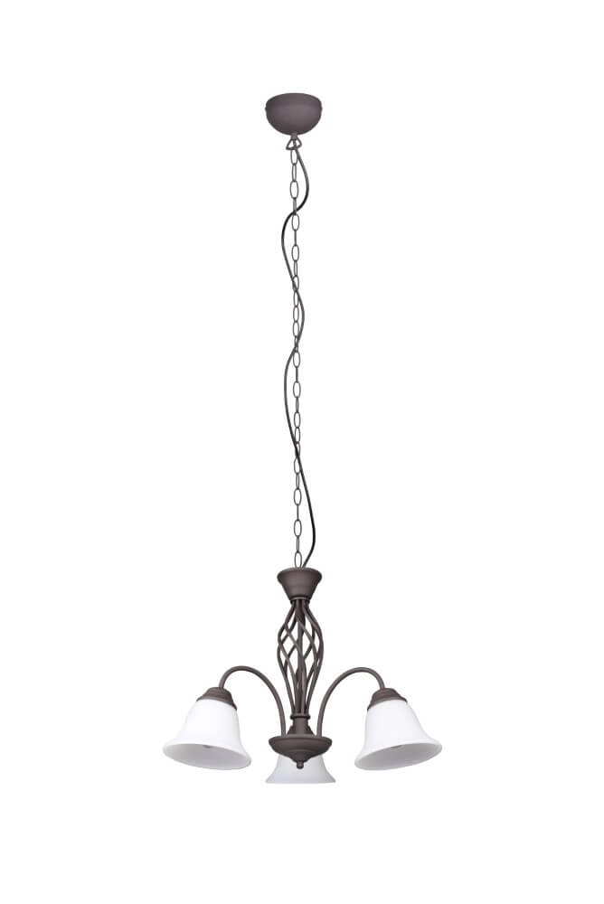 Kroonluchter Rustica 55cm 3-lichts roestbruin Trio 4017807504675