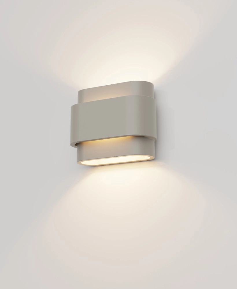 Unieke wandlamp Metz kaki