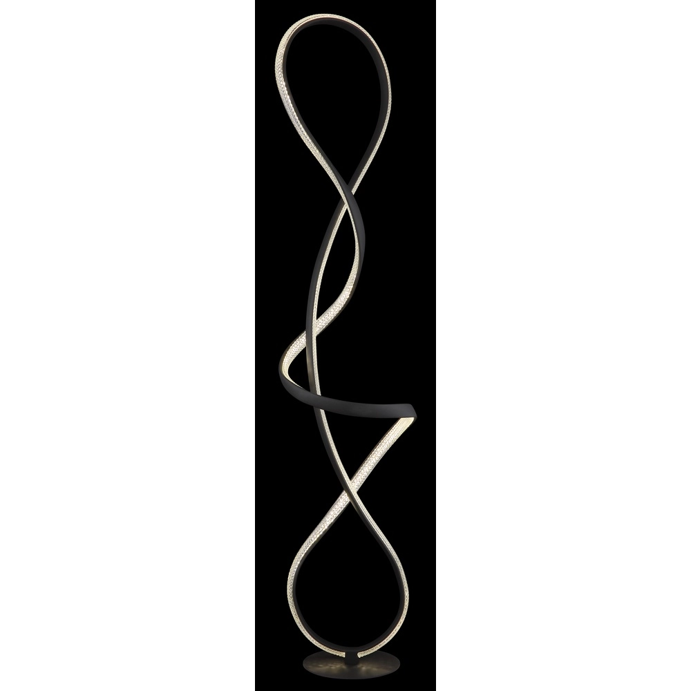 Design vloerlamp Swirl zwart Globo 9007371512331