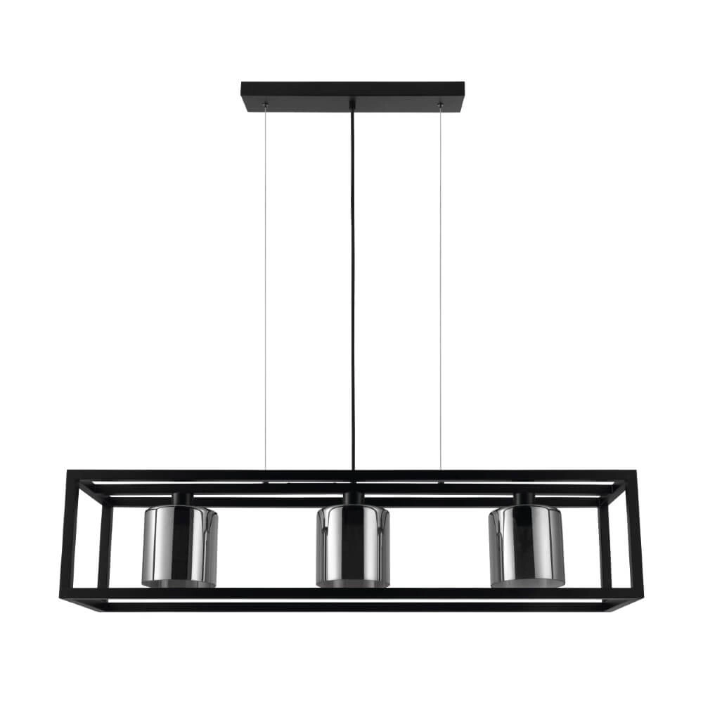 Eetkamer hanglamp Brisling met smoke glas