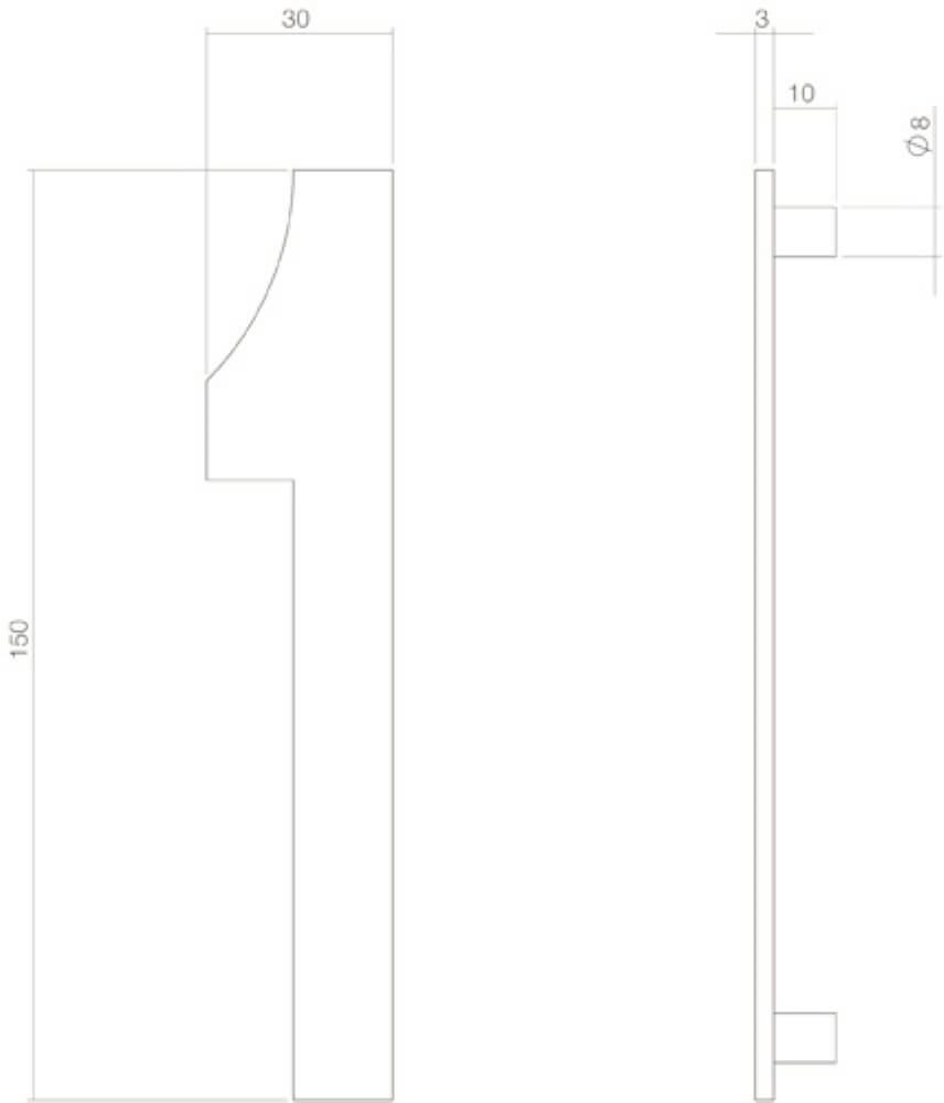Huisnummer 1 Numbra zwart Intersteel 8714186400708