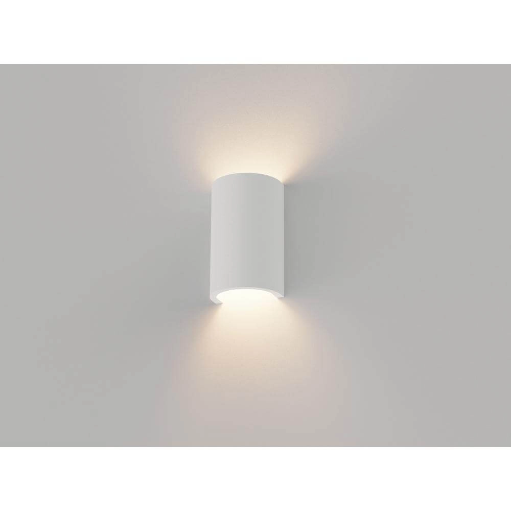 Unieke wandlamp Nantes wit met ribbels