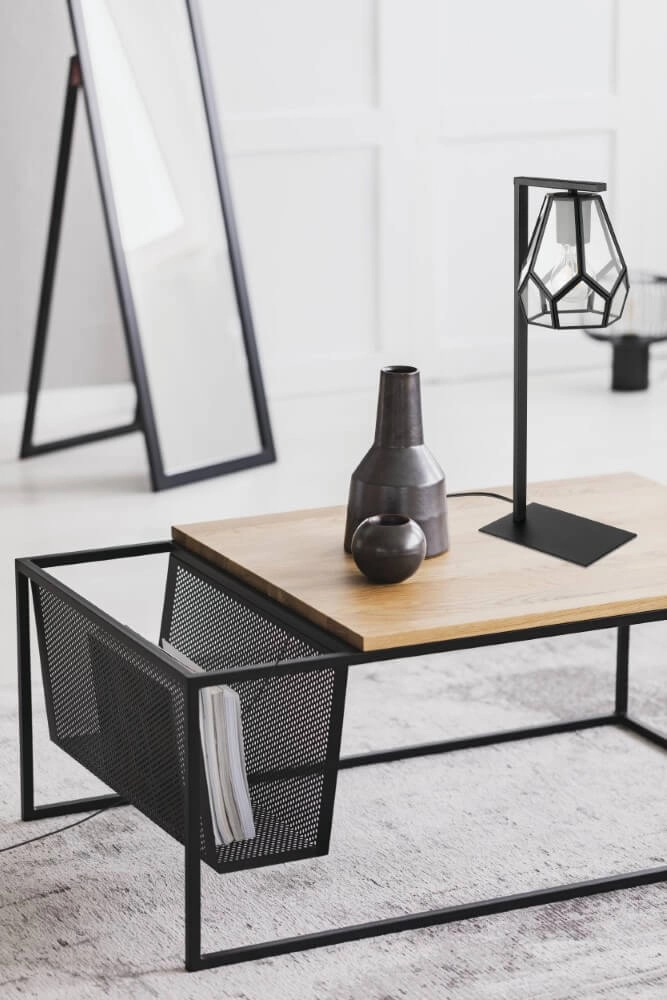Tafellamp Mardyke zwart met glas Eglo 9002759436469