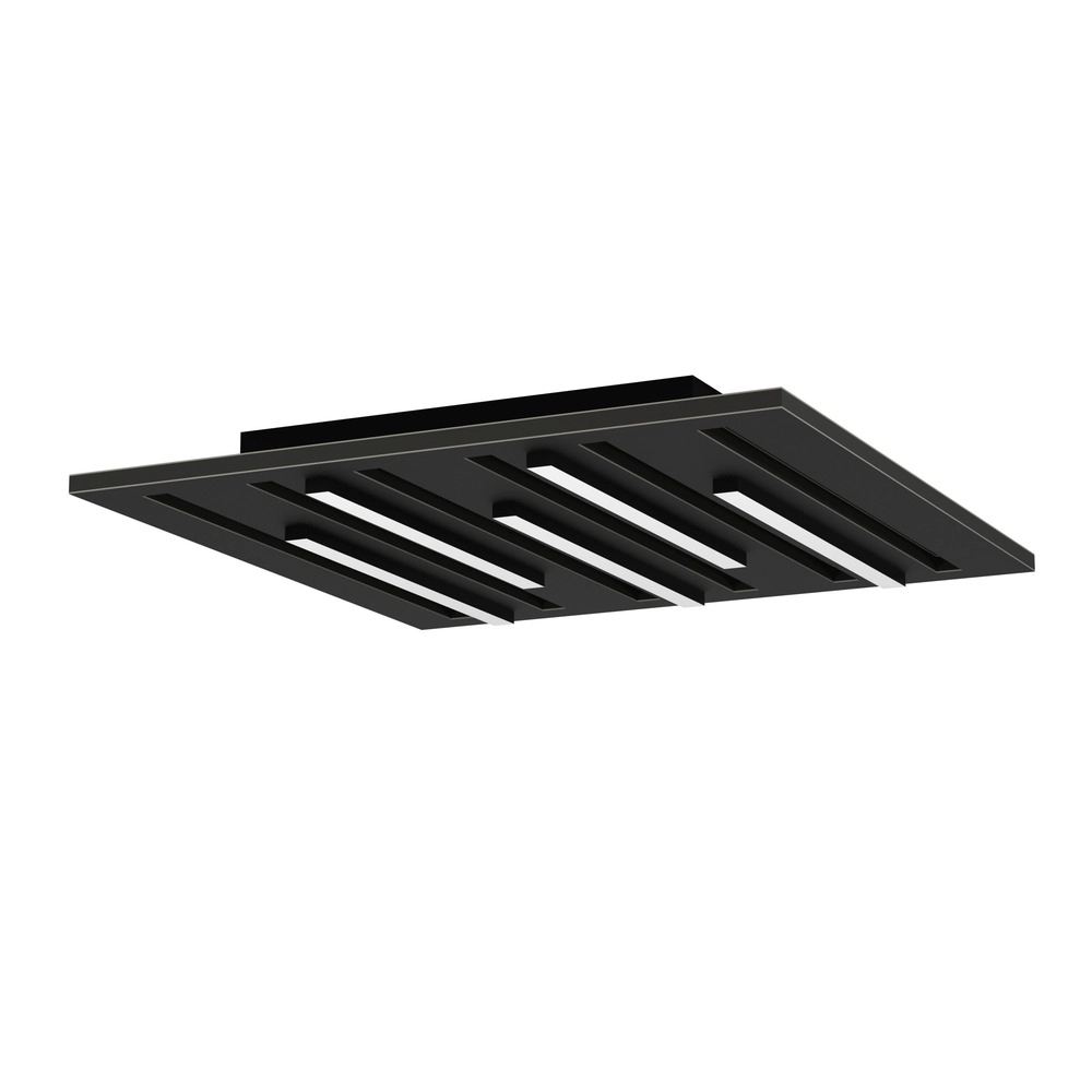 Smart plafonniere Pitrignani-Z vierkant 38 x 38cm zwart