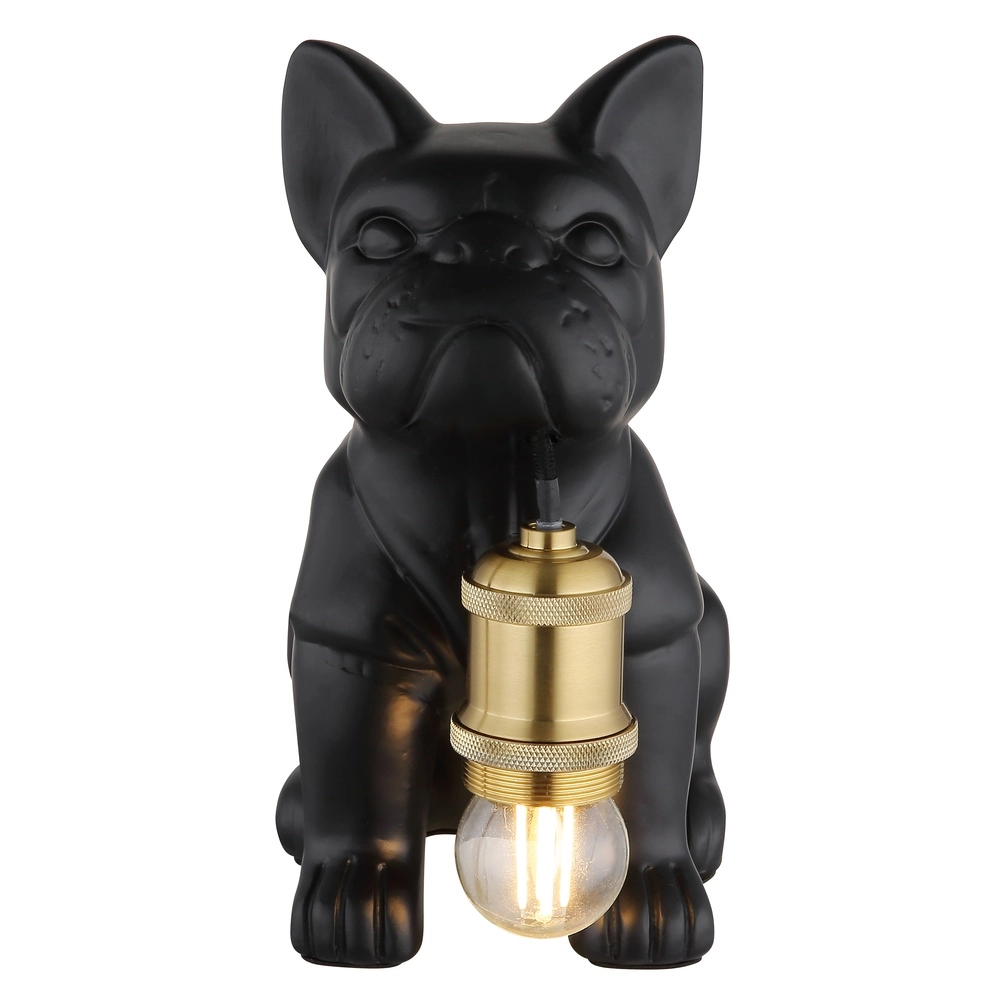 Tafellampje Dogo hond zwart Globo 9007371569328
