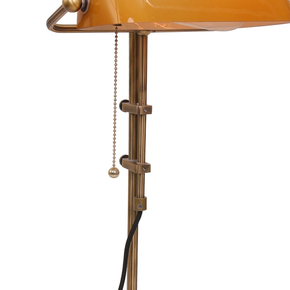 Bankierslamp Ancilla brons met bruin Steinhauer 8712746104417