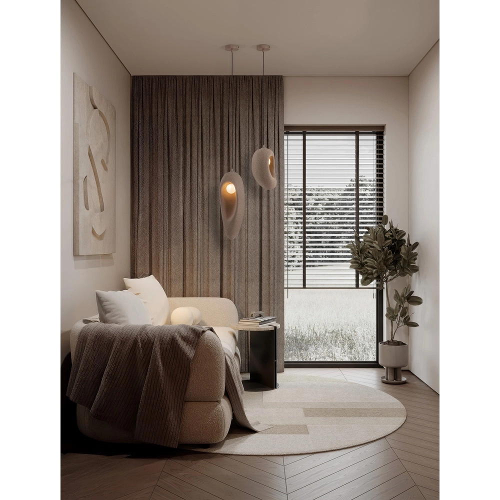 Natuurlijke hanglamp Tempus bruin 30cm Lyora 5212017476845