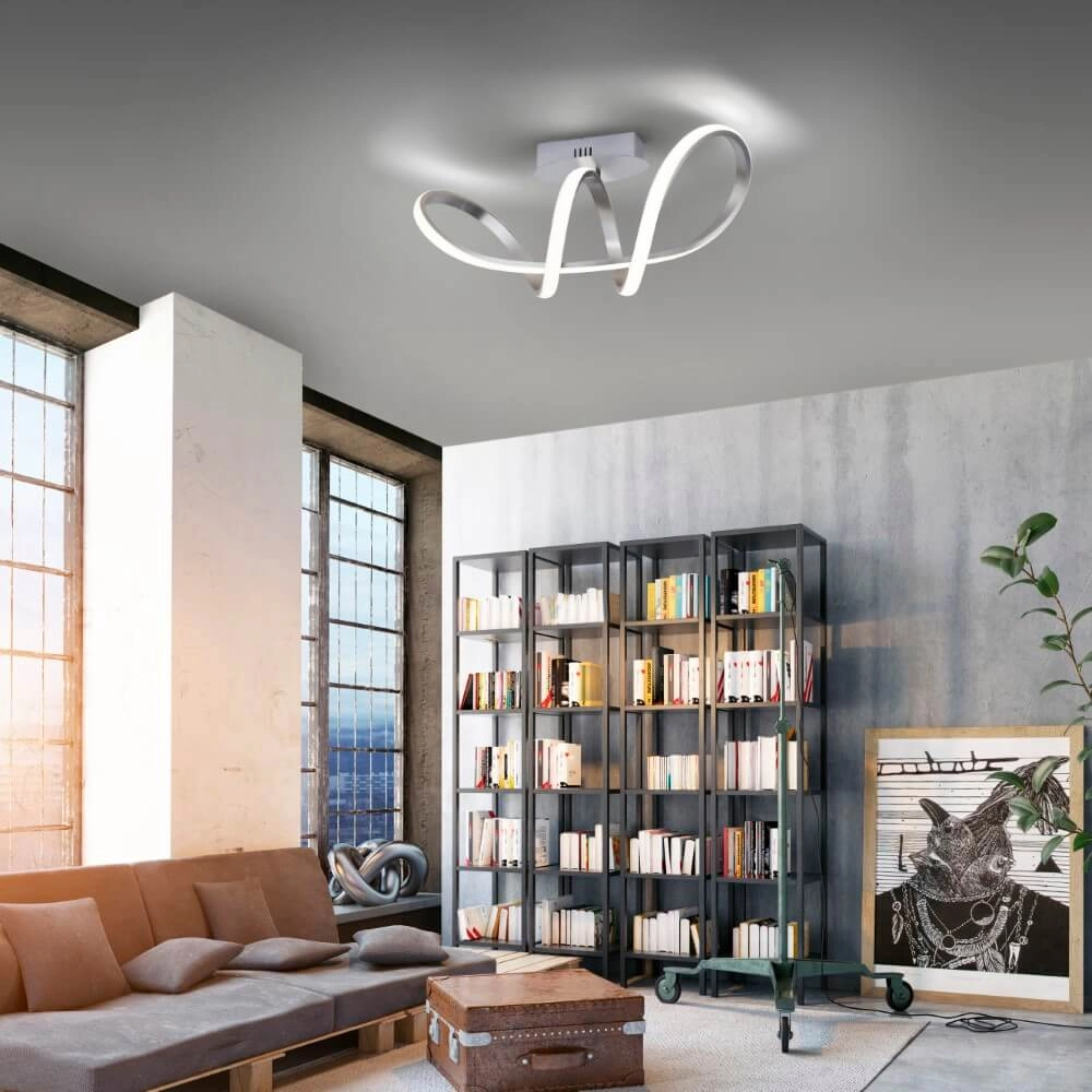 Design plafondlamp Maria aluminium Just Light 4043689975784