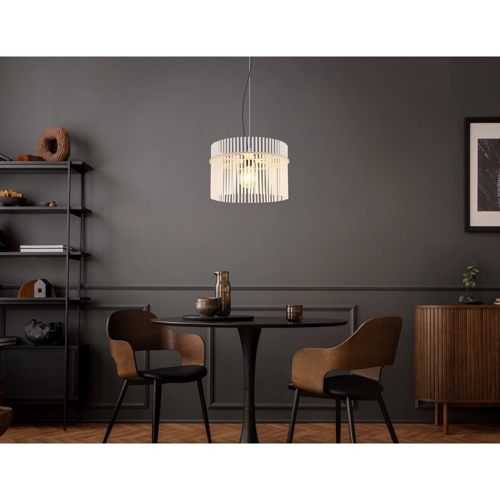 Hanglamp Gorley zand bruin met glas Ø 40cm Globo 9007371578702