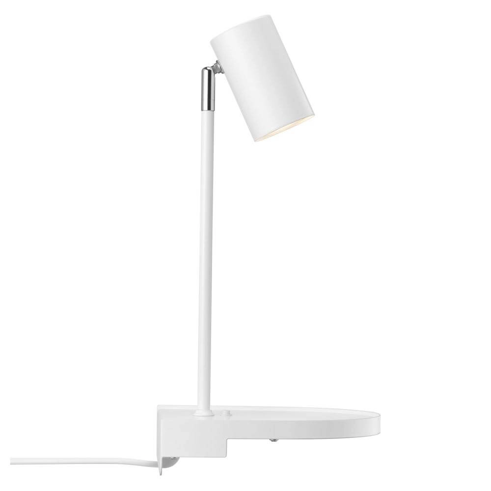 Wit muurlampje Cody met usb-aansluiting