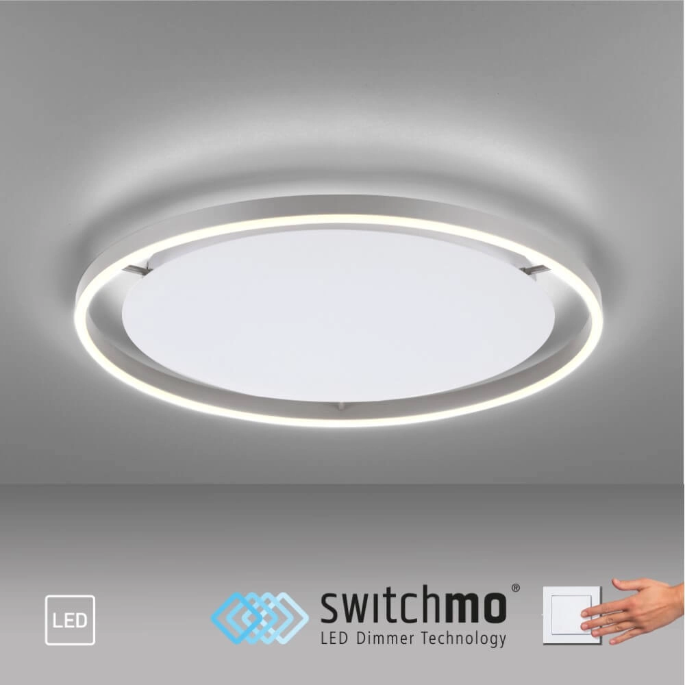 Plafondlamp Ritus aluminium Ø 58,5cm Just Light 4043689983475