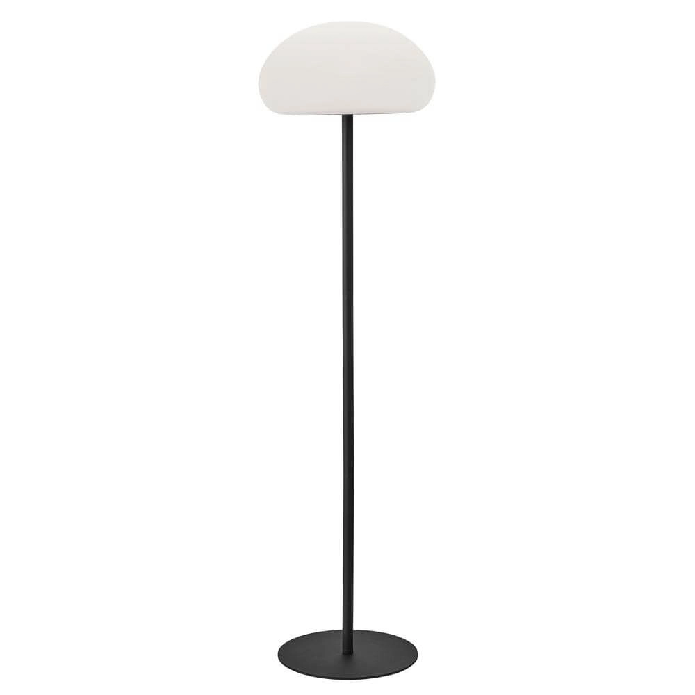 Vloerlamp Sponge wit met zwart oplaadbaar