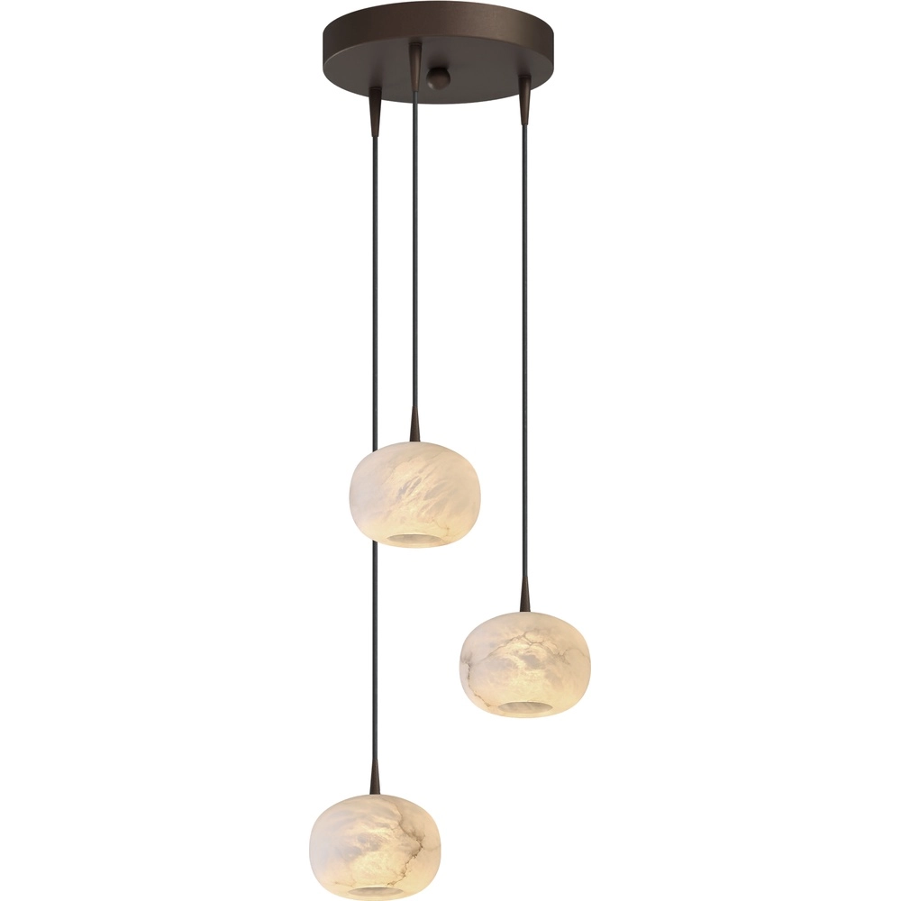 Design hanglamp Alta 3-lichts cacao