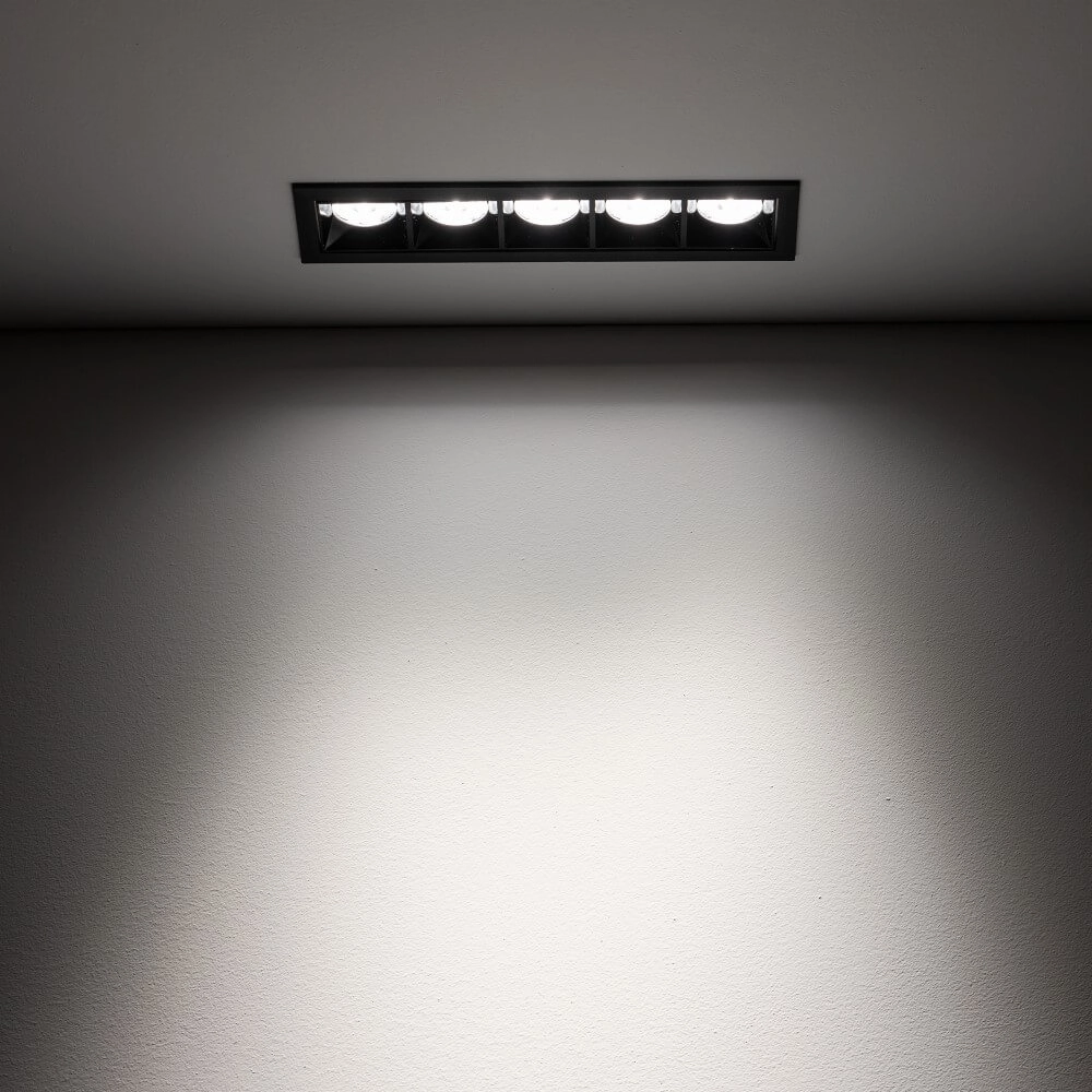 Witte inbouwspot Midi Led 5x1 leds - 4000K Lyora 5903139100434