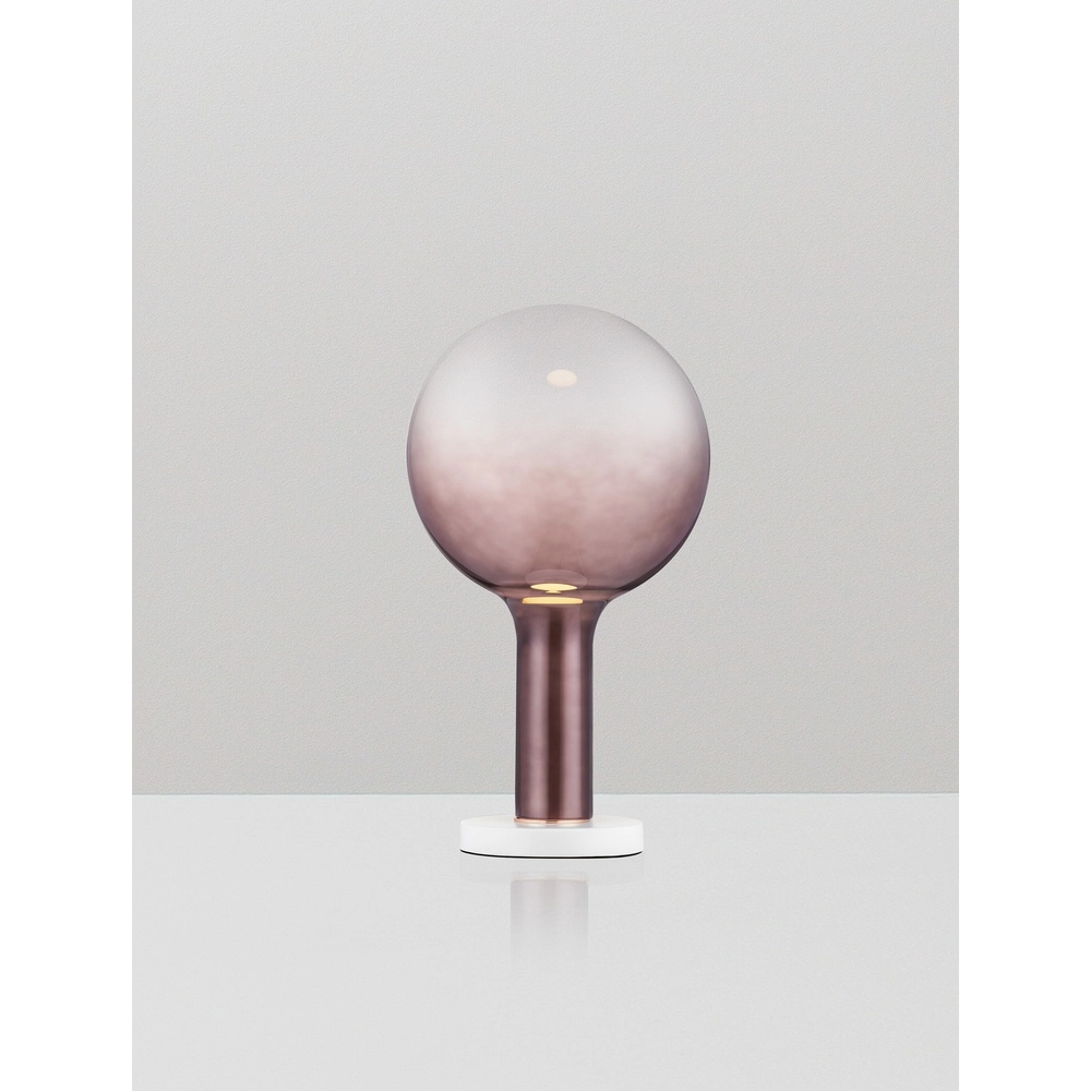 Tafellamp Nostos bruin glas