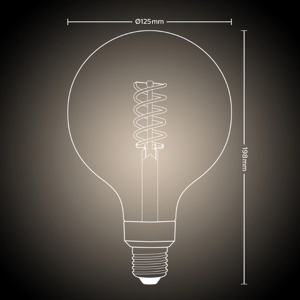 Lichtbron Hue - E27 - 7W - White 12,5cm breed Philips 8719514343023