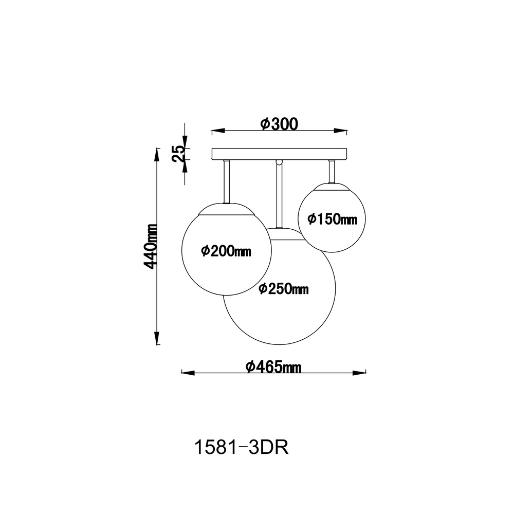 Design plafondlamp Joel nikkel met wit Globo 9007371364039