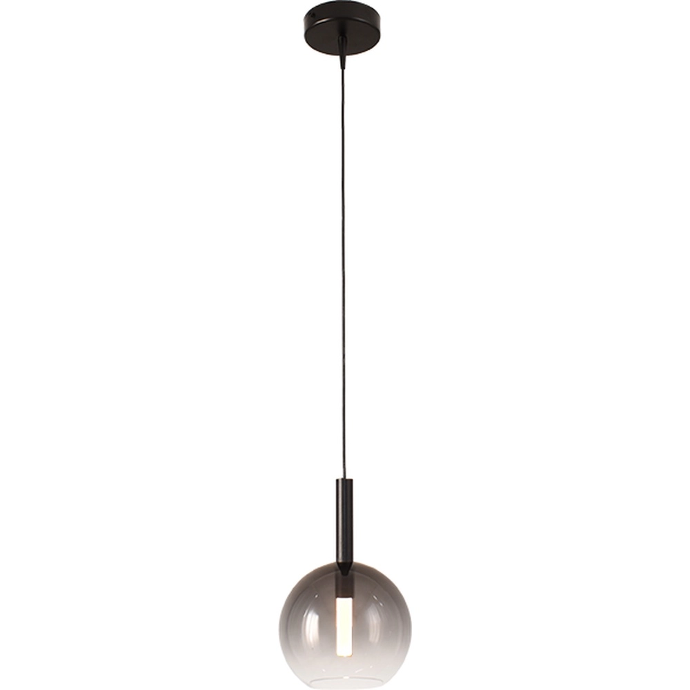 Hanglamp Ø 17cm Lido Ball met smoke-fading glas