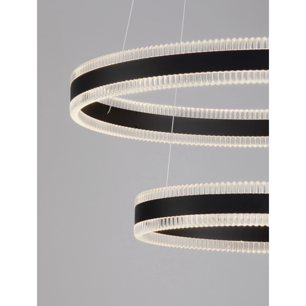 Design hanglamp Alaro zwart dubbel Lyora 5212017459633