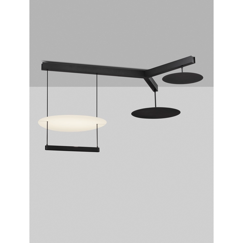 Hanglamp Diona zwart met wit