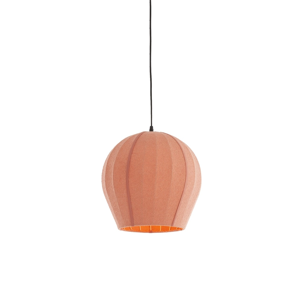 Bouclé hanglamp Zagori Ø 35cm - koraal Light & Living 8717807793050