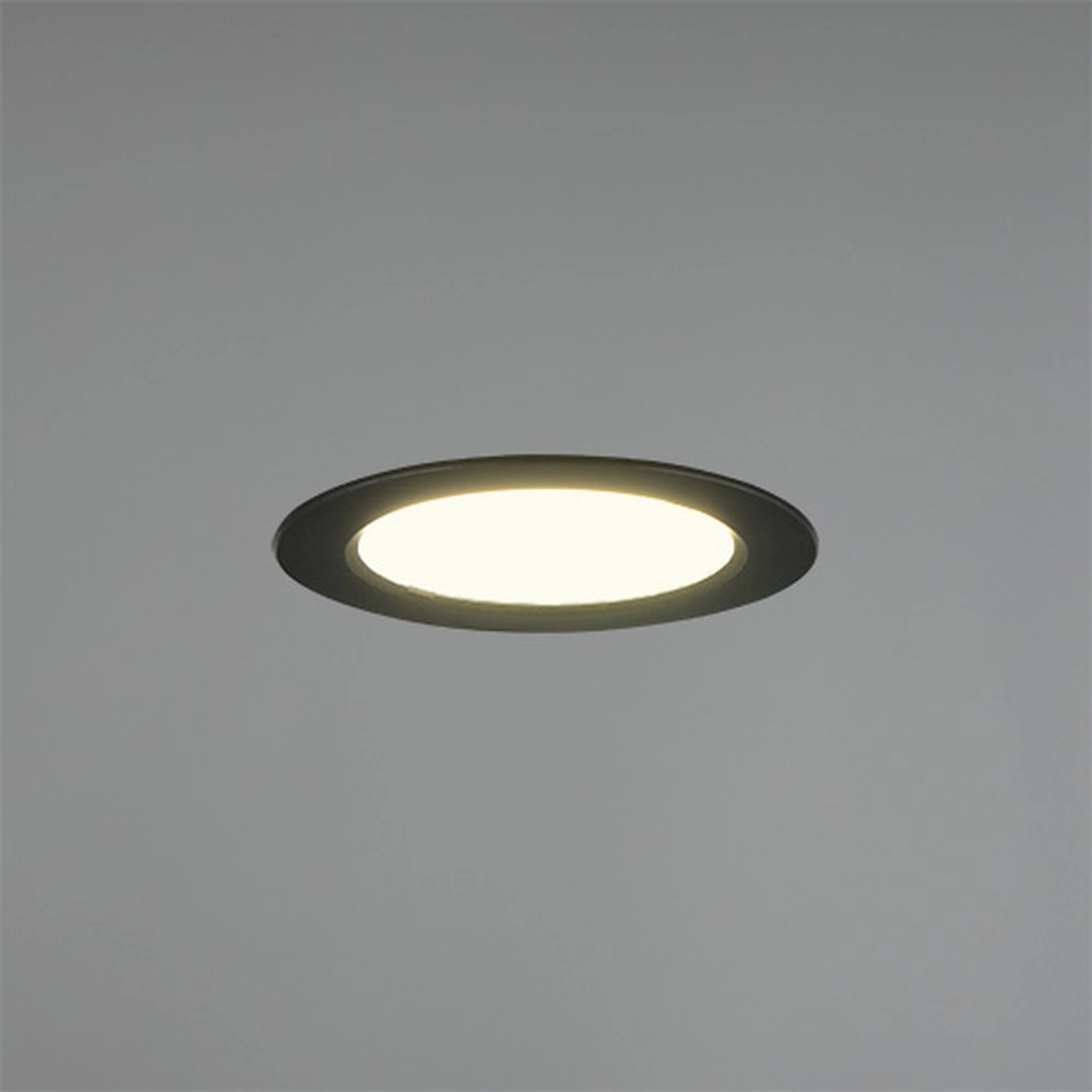 Inbouwspot Ural zwart Ø 12cm Trio 4017807711455