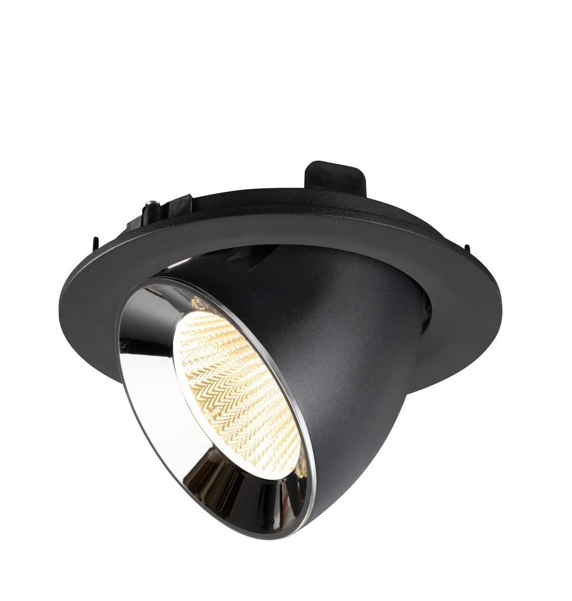 Inbouwspot Numinos Gimble L zwart/chroom 3000K - 40gr SLV 4024163310284