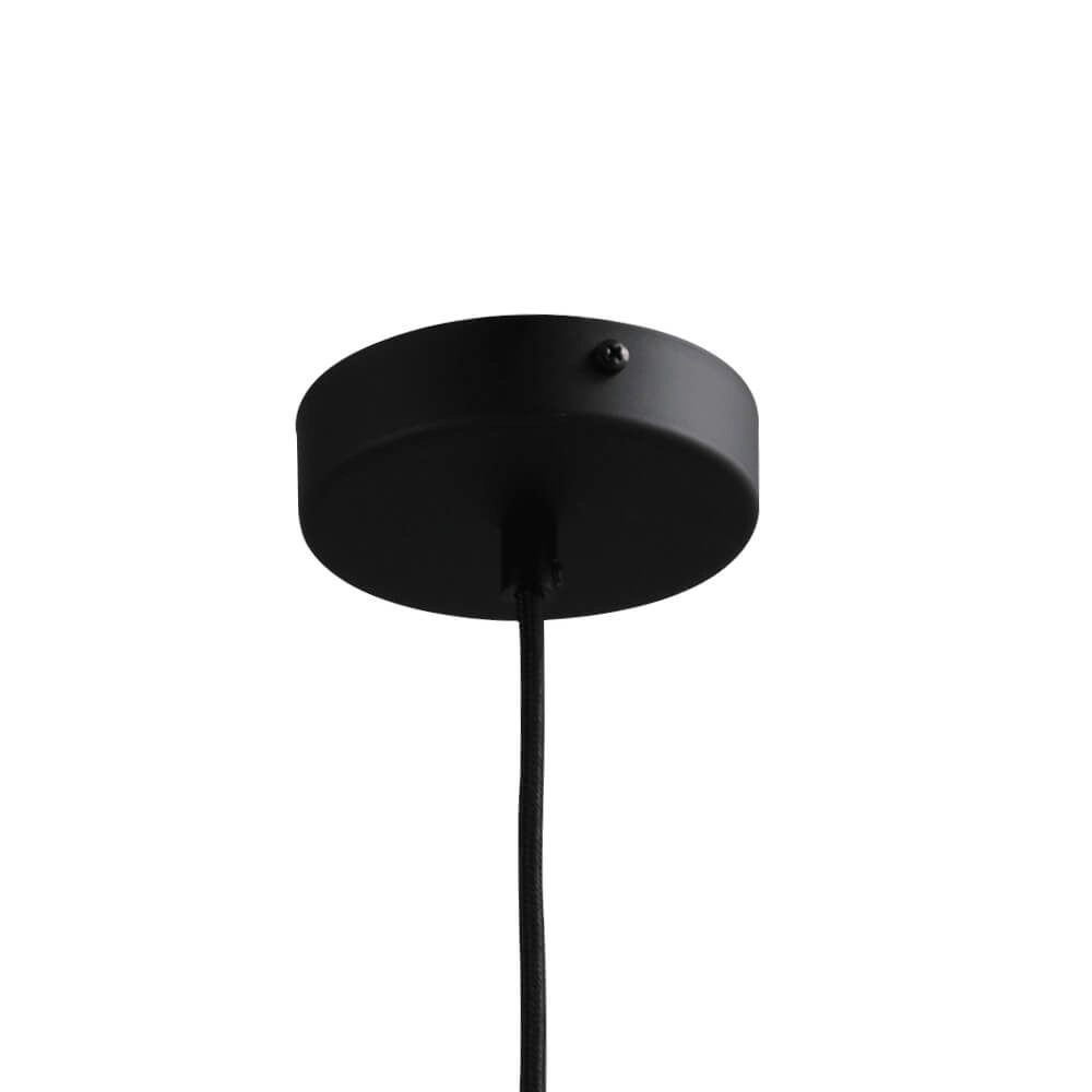 Hanglamp Ø 15cm Bella 2 Zwart met mat wit glas Masterlight 8718121334325