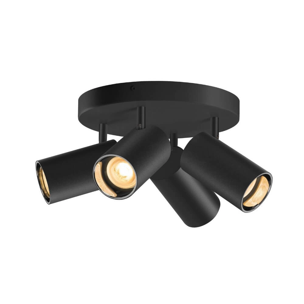 4-lichts opbouwspot Asto Tube zwart - 4x GU10 SLV 4024163266116