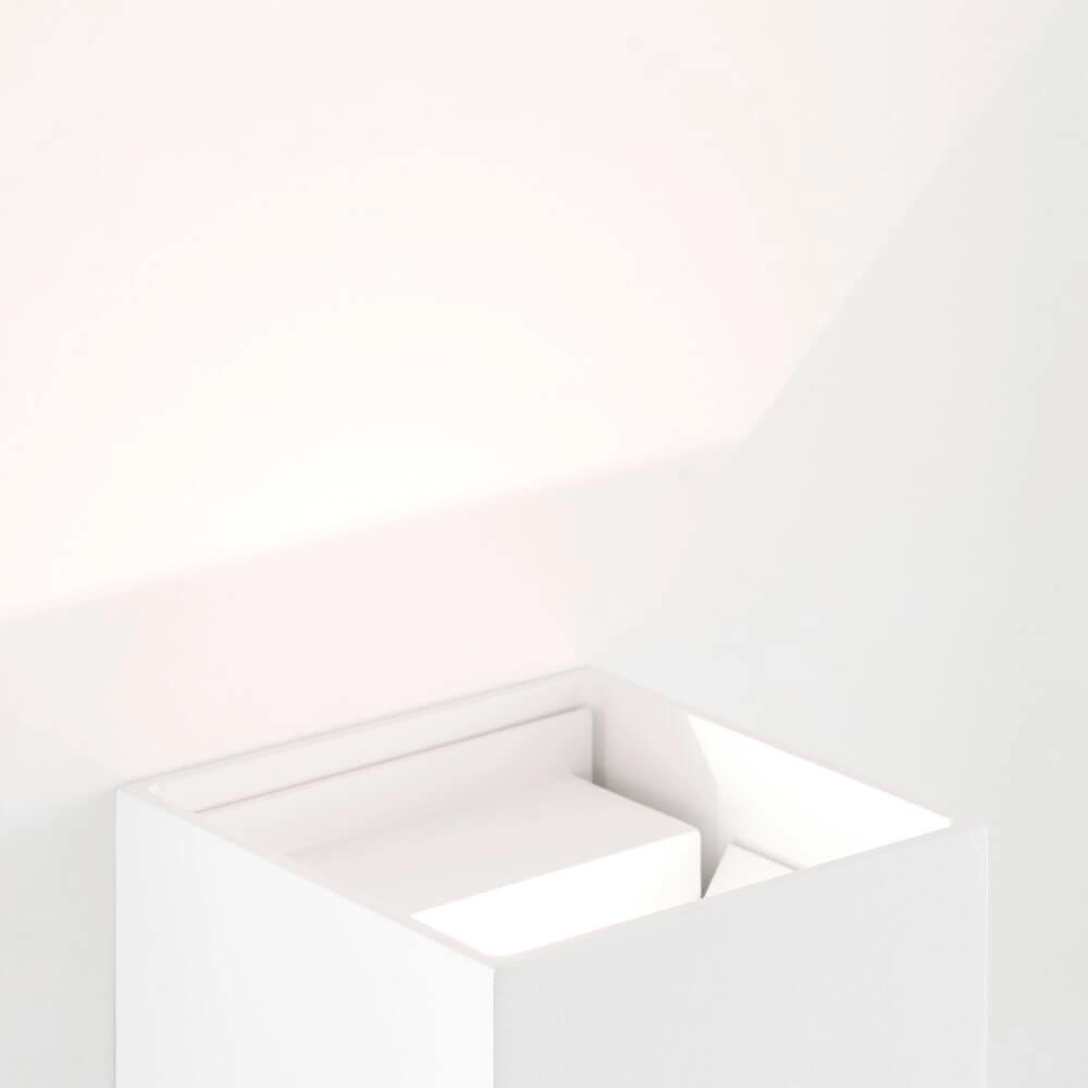 Wandlamp Isak 10 x 10cm wit Brilliant 4004353349270
