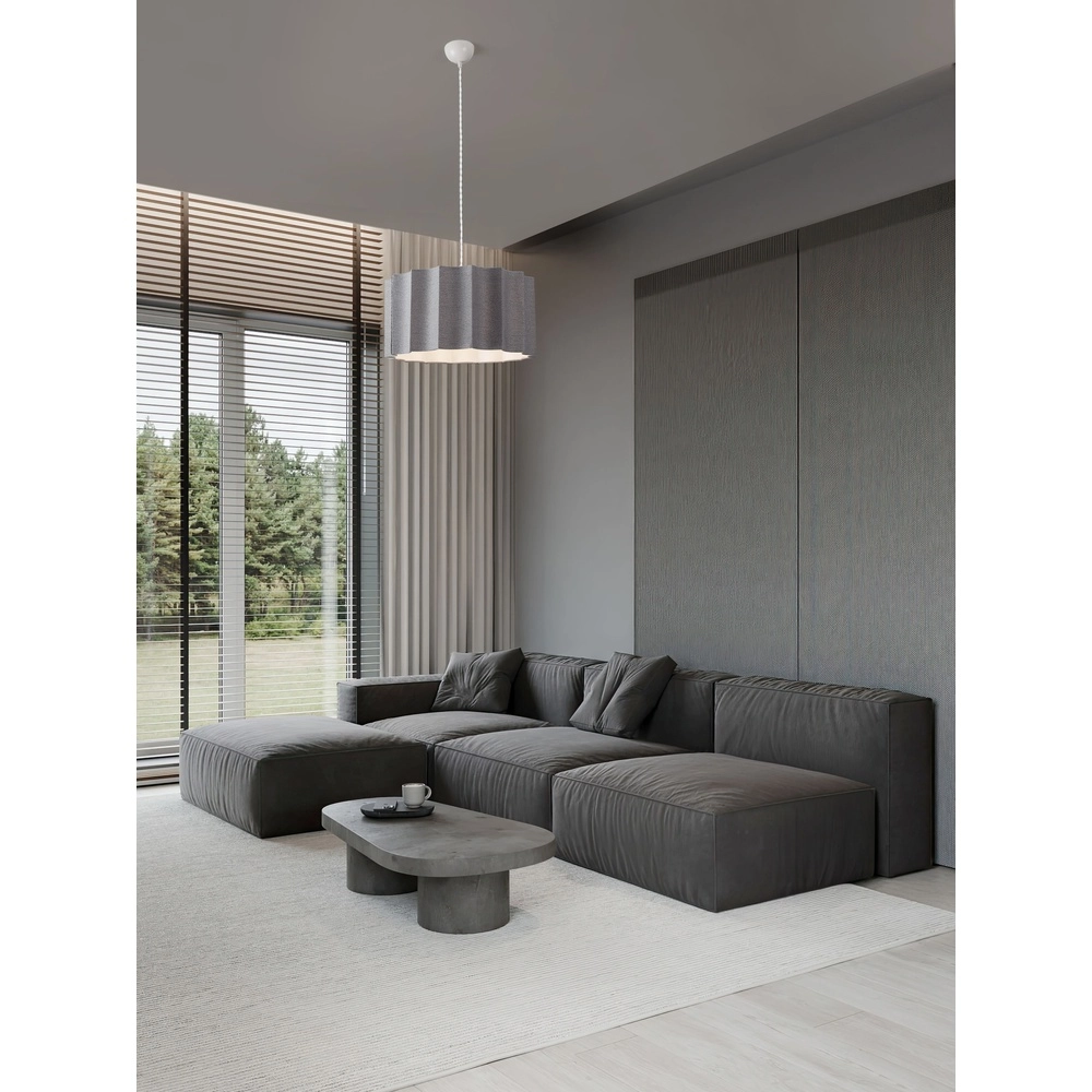 Design hanglamp Alve grijs Ø 45cm
