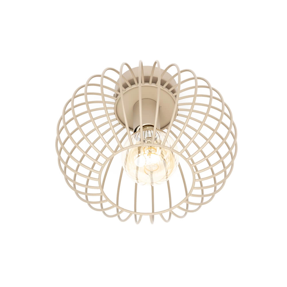 Draad plafondlamp Wire Ø 30cm zandkleurig