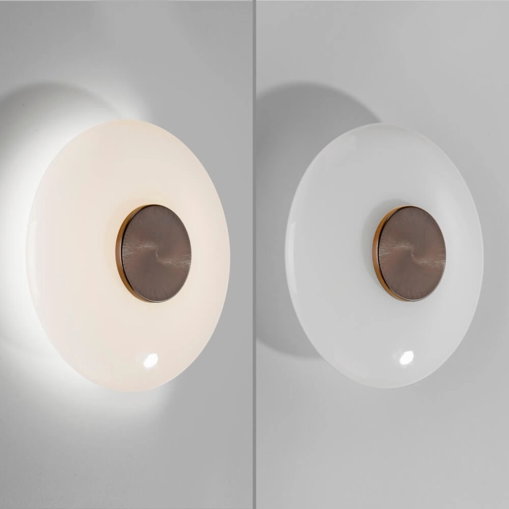 Design wandlamp Pure Vitrum bruin Paul Neuhaus 4012248382493