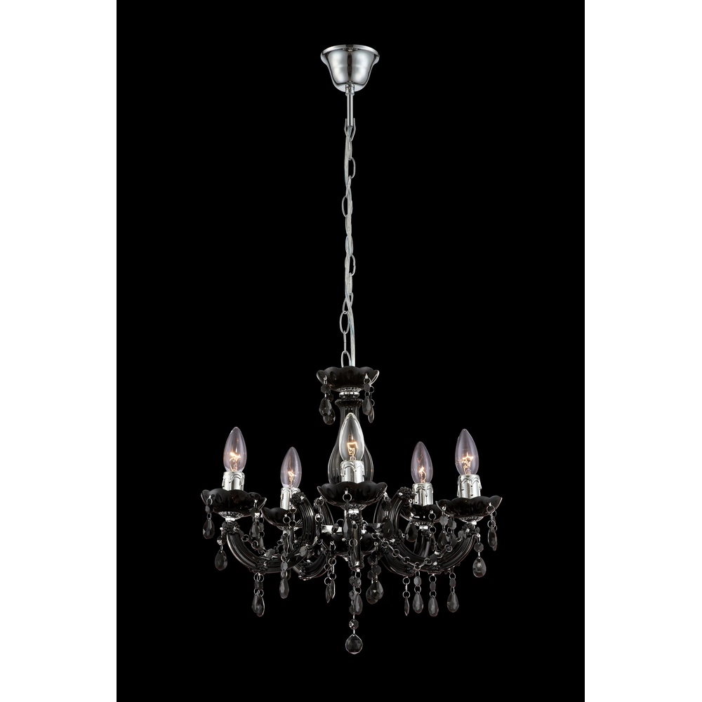 Zwarte kroonluchter Cuimbra Ii klassiek Globo 9007371256754