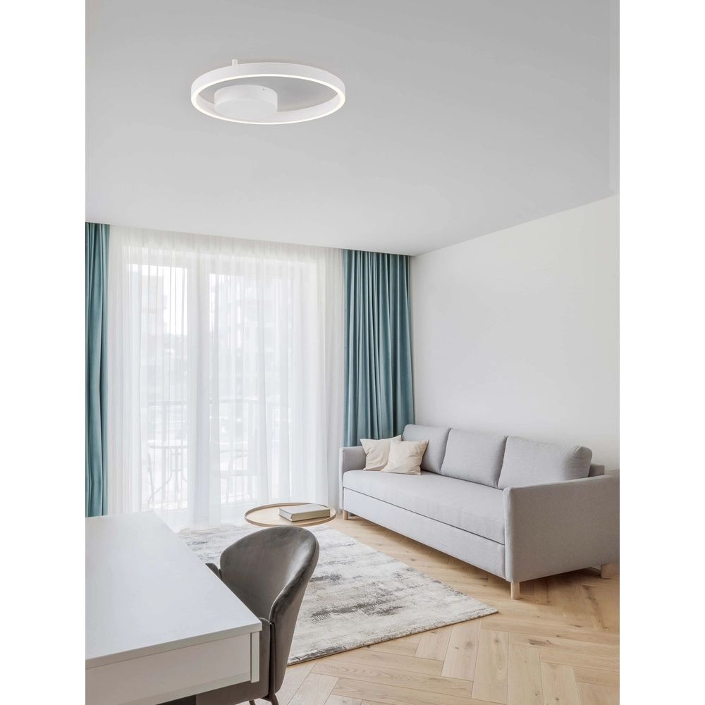 Plafondlamp Hedra rond Ø 40cm wit Lyora 5212017448859