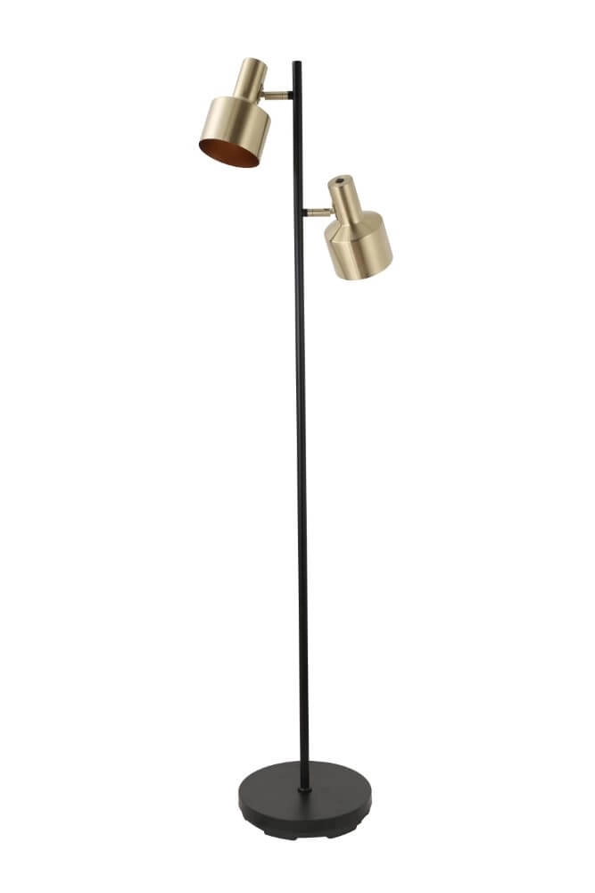 Vloerlamp Twinkle zwart met goud Artdelight 8719831730667