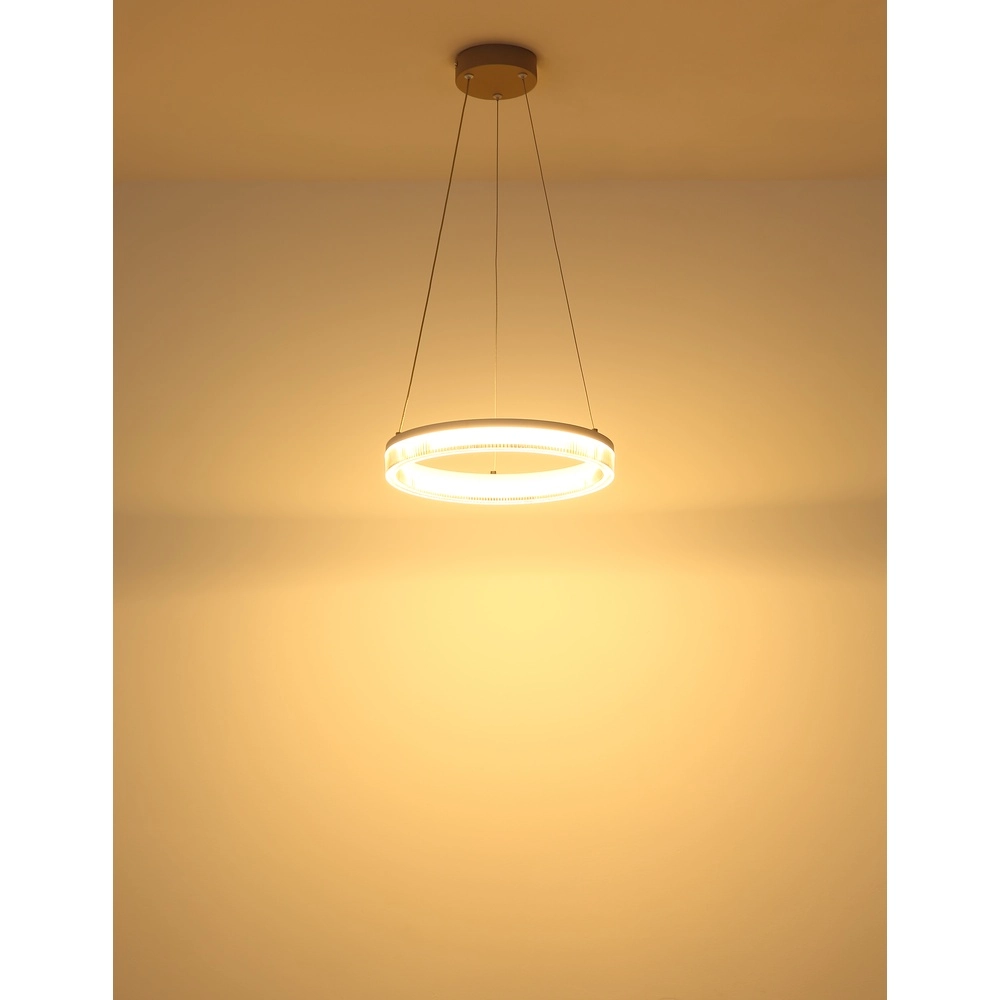 Moderne hanglamp Zara zand bruin Ø 33cm Globo 9007371570072