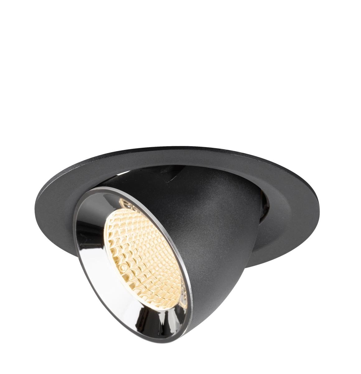 Inbouwspot Numinos Gimble M zwart/chroom 2700K - 40gr