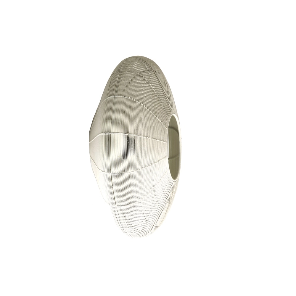 Metalen plafondlamp Bahoto Ø 40cm - mat crème Light & Living 8717807706012