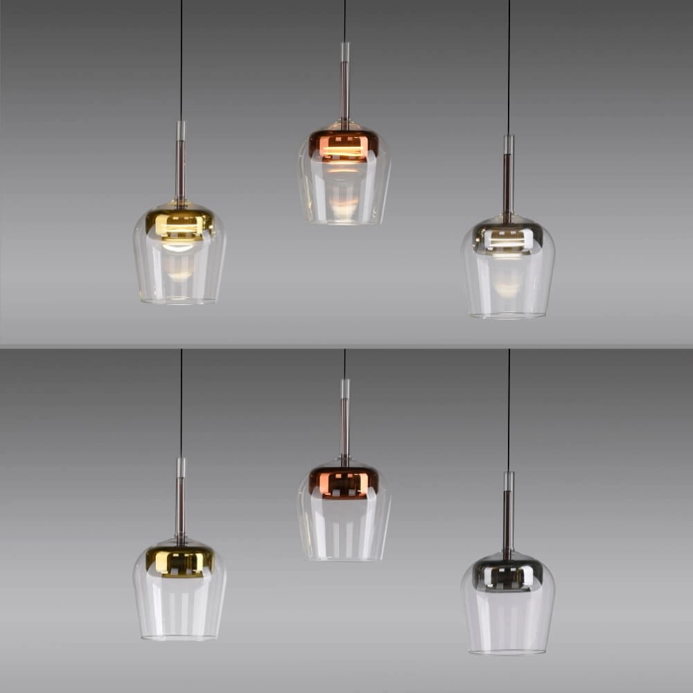 3-lichts hanglamp Q-Kon meerdere kleuren Paul Neuhaus 4012248383896