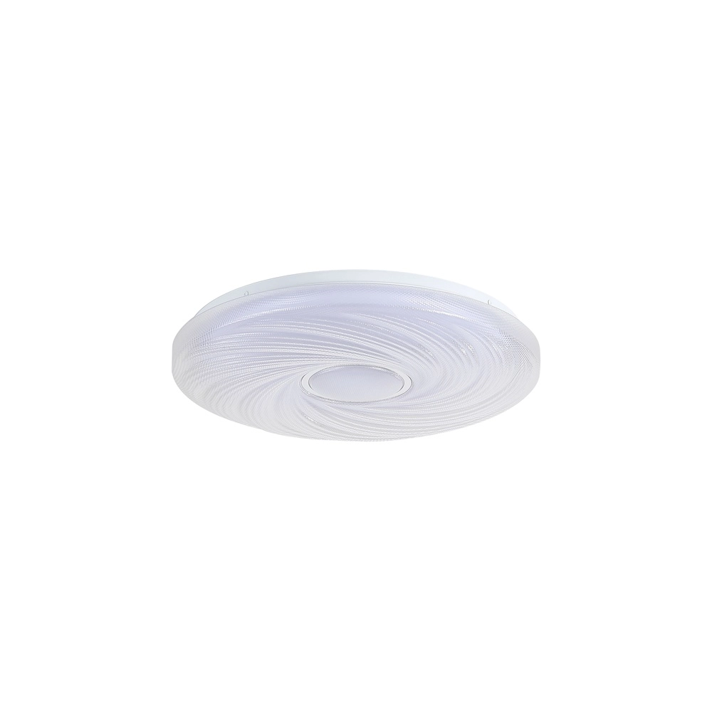 Plafonniere Aura chroom en wit