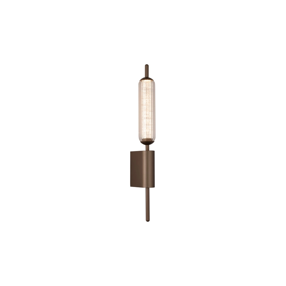 Unieke wandlamp Cattail bubbel glas