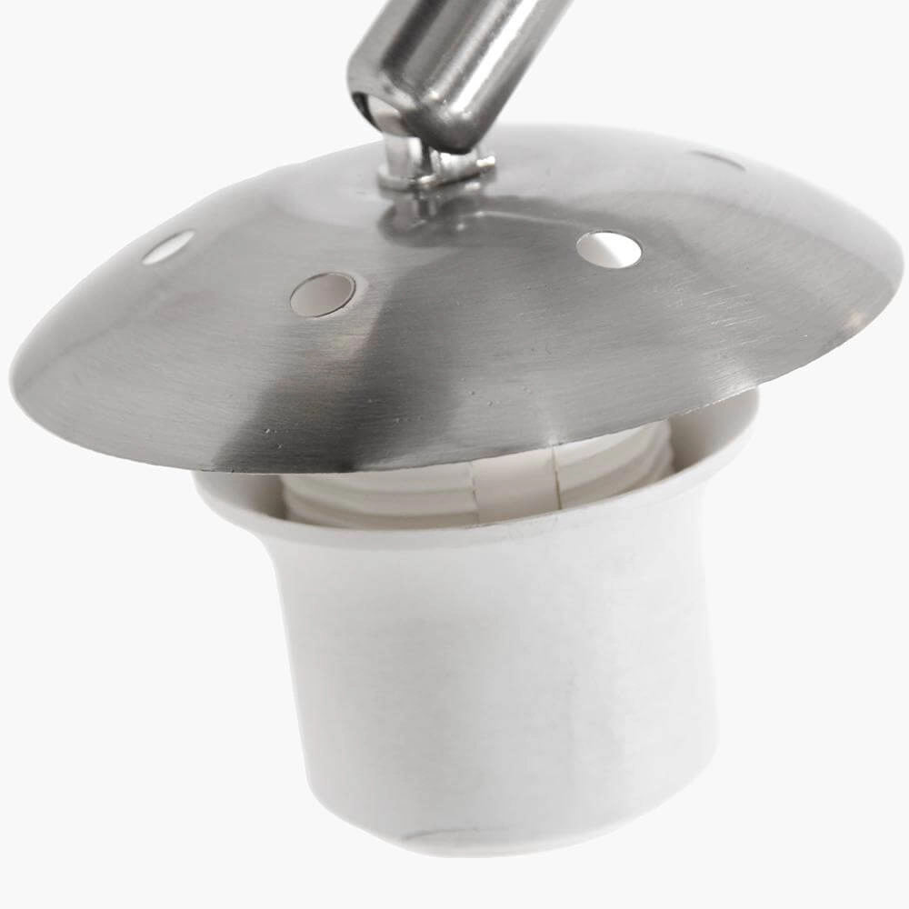 Booglamp Sparkled Light metaal met witte kap Steinhauer 8712746173116