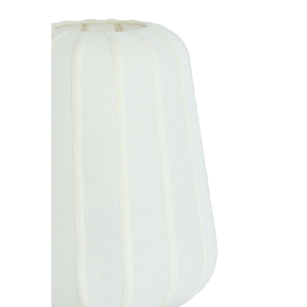Nachtkastlamp Bibury Ø 20cm - wit linnen Light & Living 8717807794217