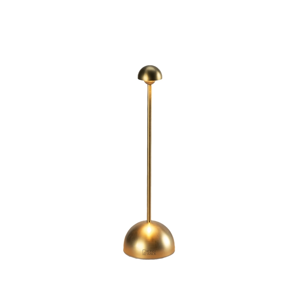 Gouden tafellamp Bandol oplaadbaar