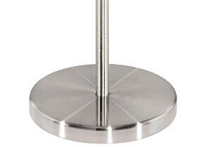 Vloerlamp Pasteri 28cm nikkel mat met witte kap Eglo 9002759951641