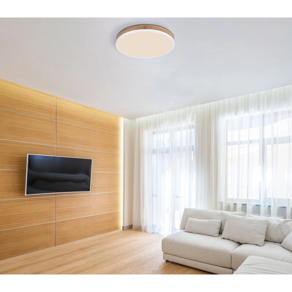 Design plafondlamp Doro Ø 45cm hout Globo 9007371451166